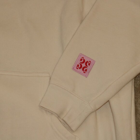 Glossier Off-White Hoodie with Pink Detail - Picture 3 of 5